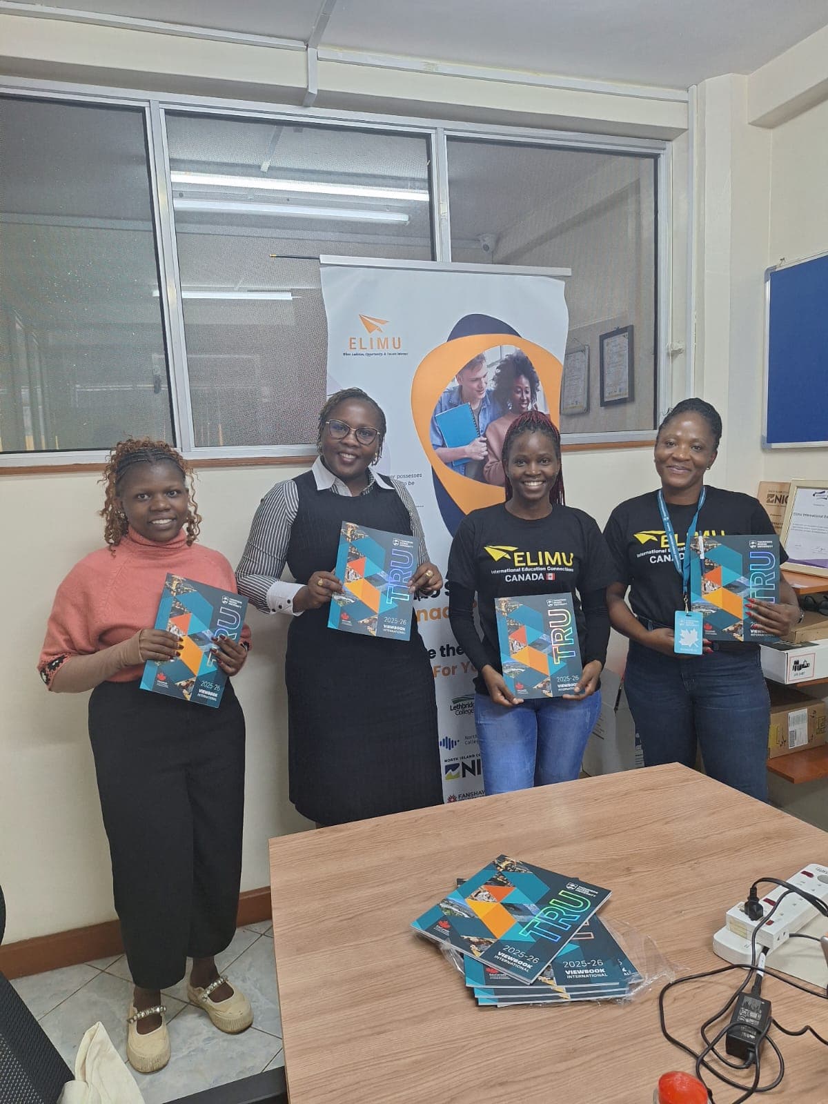 Elimu staff processing student applications