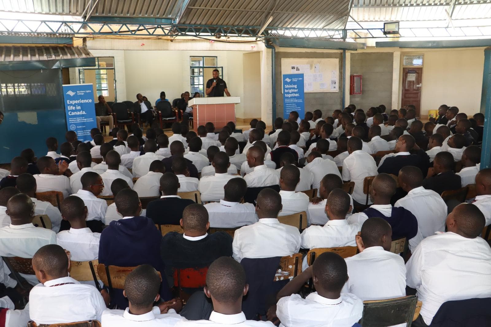 Students in a classroom setting in Kenya